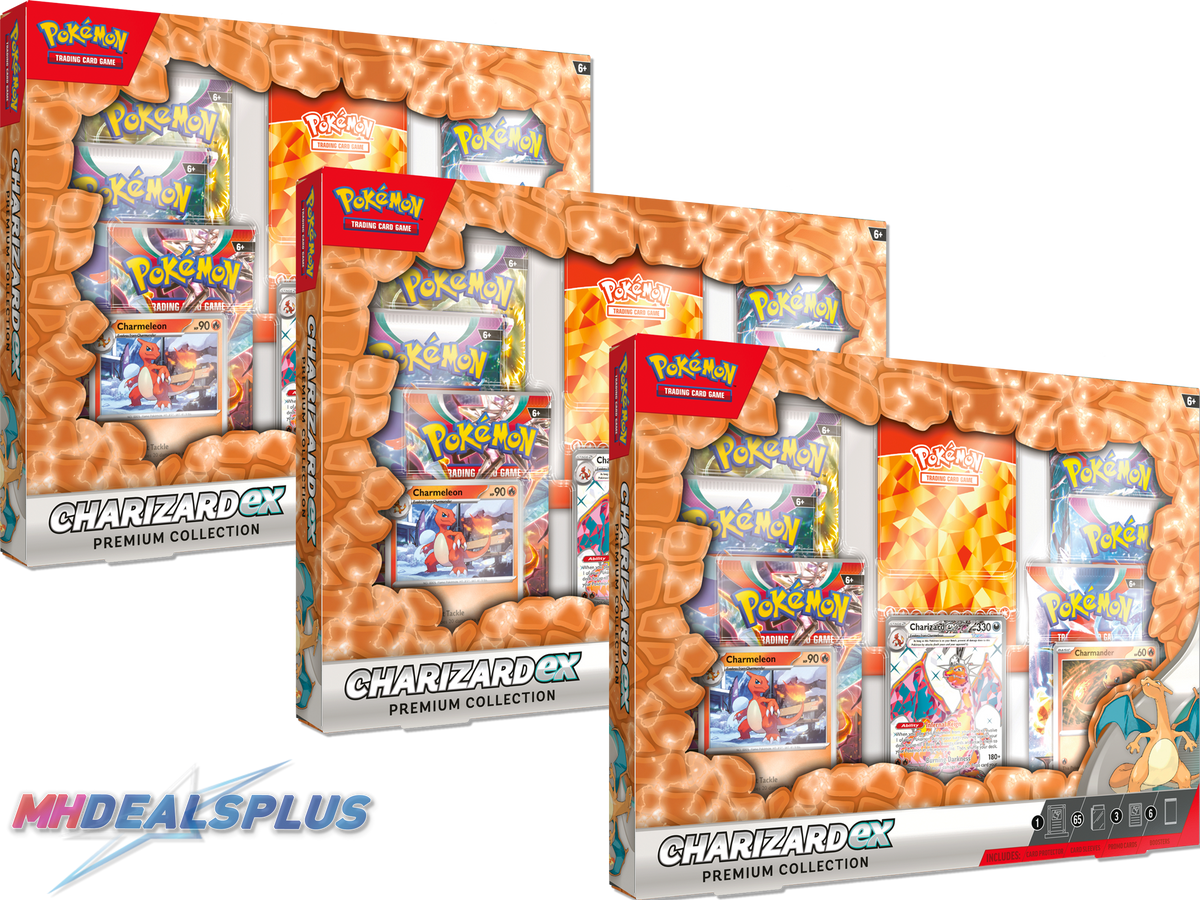 CYBER MONDAY SALE | x3 Pokemon Charizard EX Premium Collection