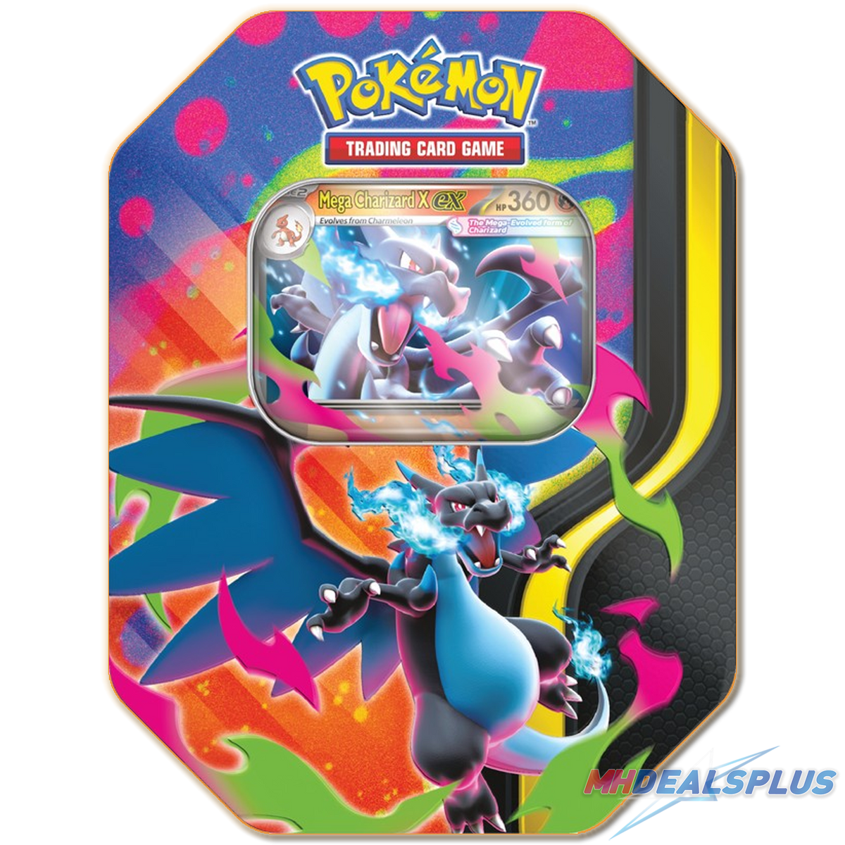 pokemon card tins] Pokemon Mega Charizard Tin Set of 2 – MHDEALSPLUS