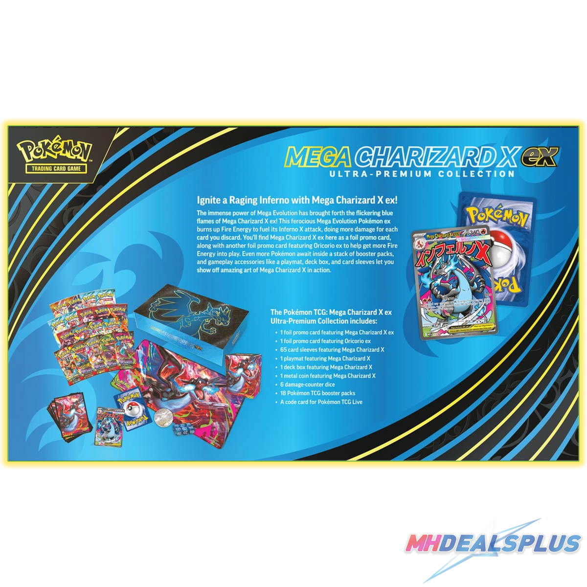 Pokemon Mega Charizard X ex Ultra-Premium Collection MHDEALSPLUS Pokemon Mega Charizard X ex Ultra-Premium Collection MHDEALSPLUS
