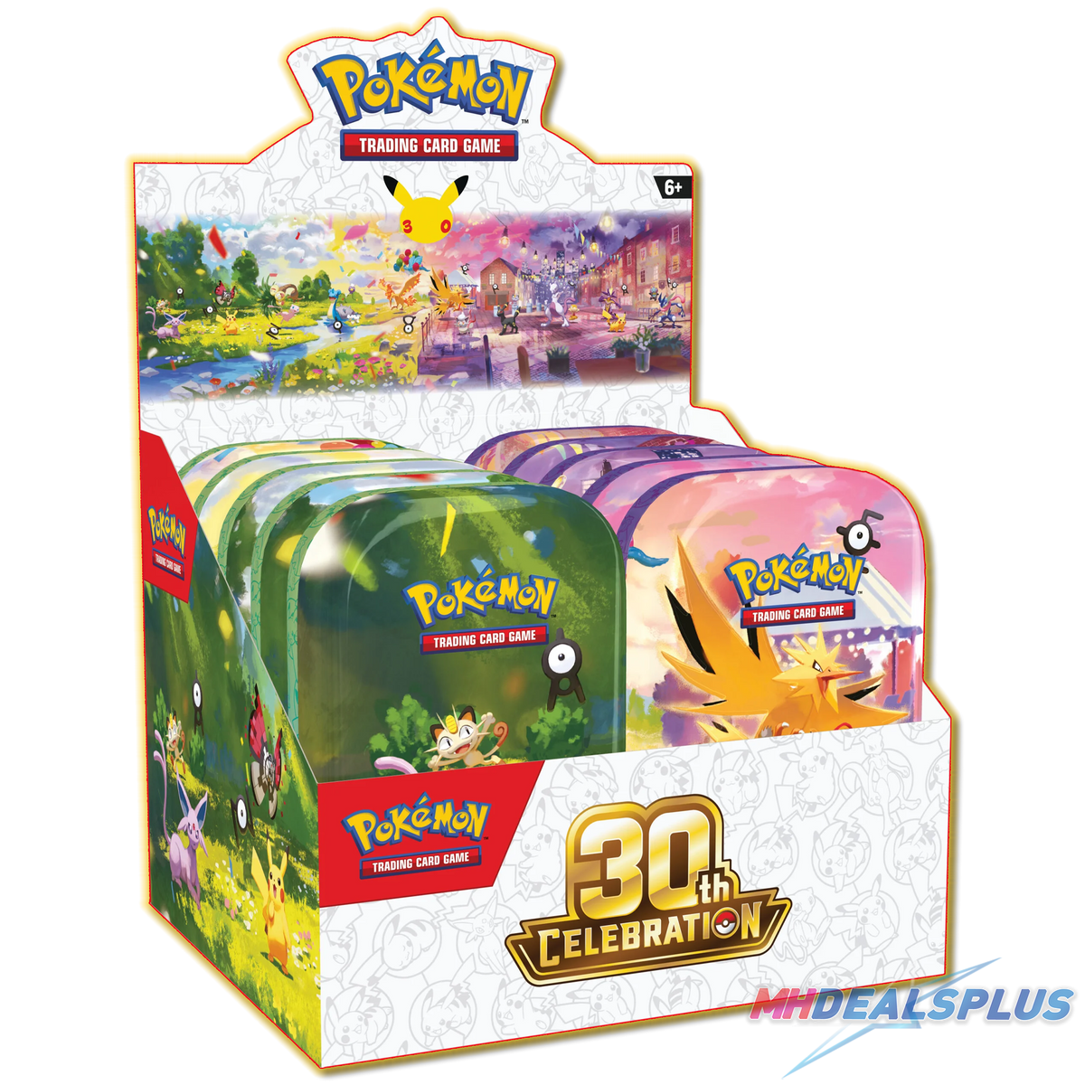 Pre-Order) Pokemon 30th Celebration Mini Tin Display – MHDEALSPLUS