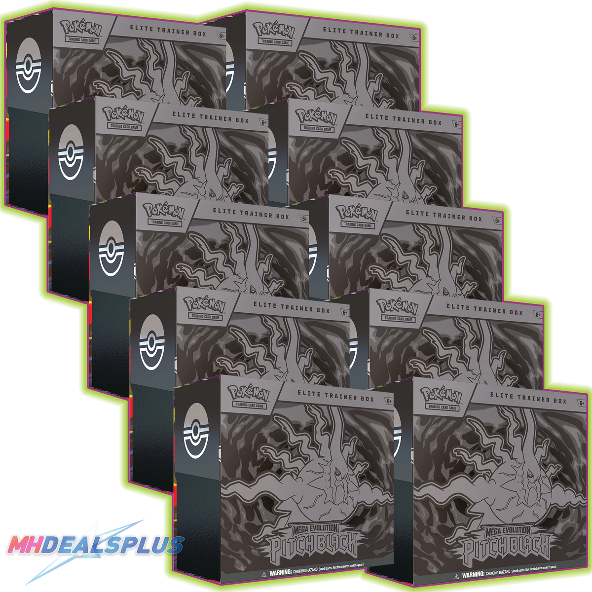 Pokemon Pitch Black Elite Trainer Box Sealed Case
