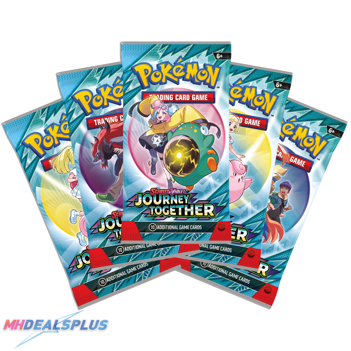 Pokemon Journey Together Booster Pack Set of 5  MHDEALSPLUS