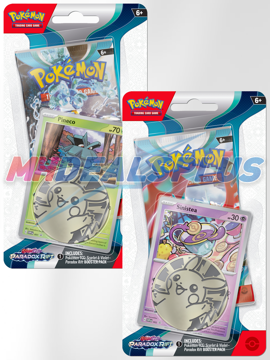 Pokemon Paradox Rift Checklane Blister Pack Set of 2 | 2 Booster Packs Pokemon Paradox Rift Checklane Blister Pack Set of 2 | 2 Booster Packs