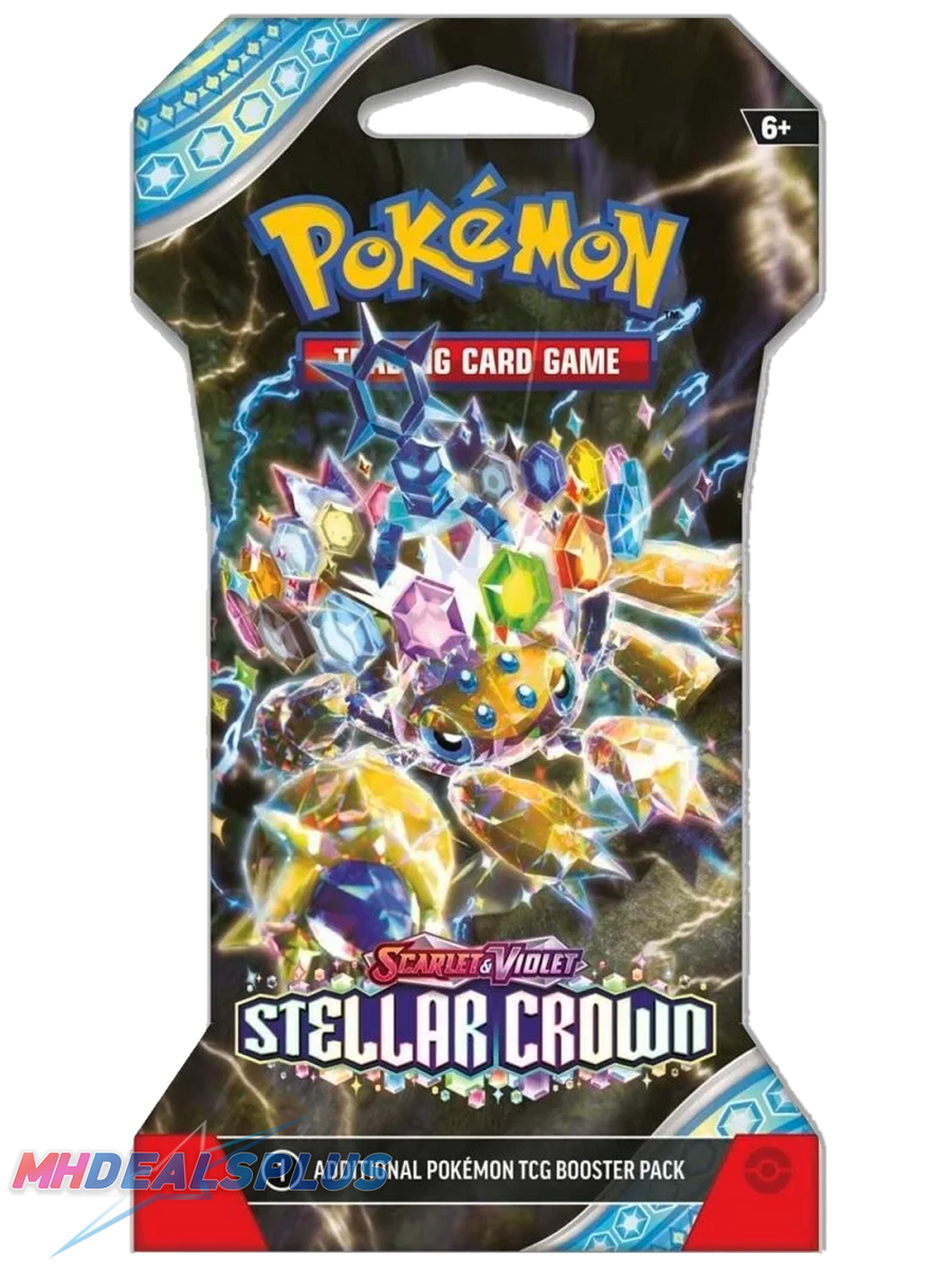 Pokemon Stellar Crown Sleeved Booster Pack – MHDEALSPLUS