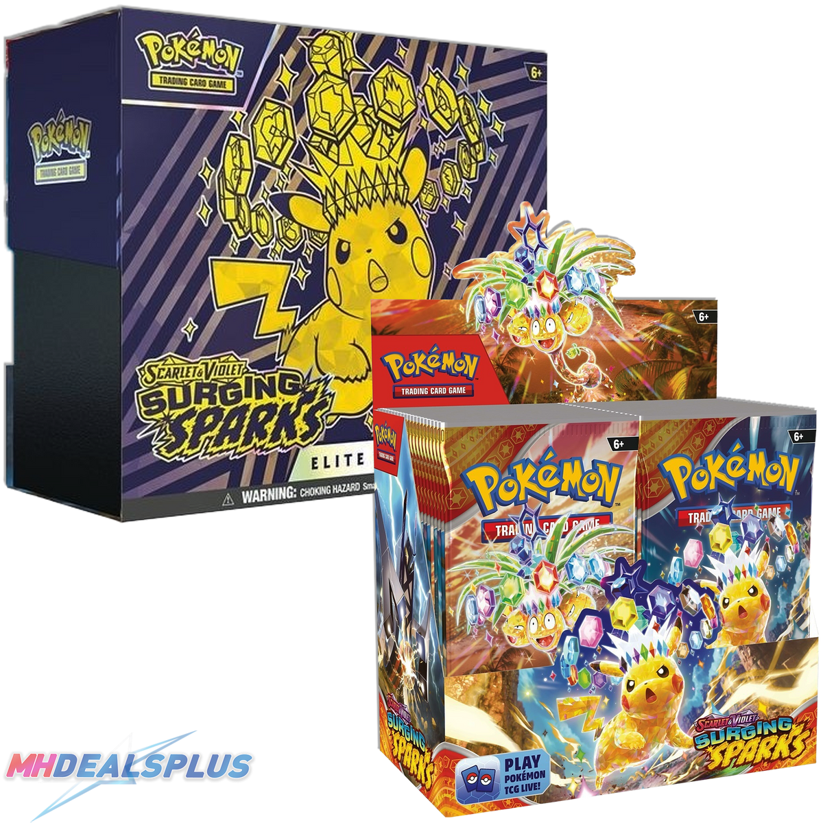 Pokemon Surging Sparks Booster Box + Elite Trainer Box Pokemon Surging Sparks Booster Box + Elite Trainer Box