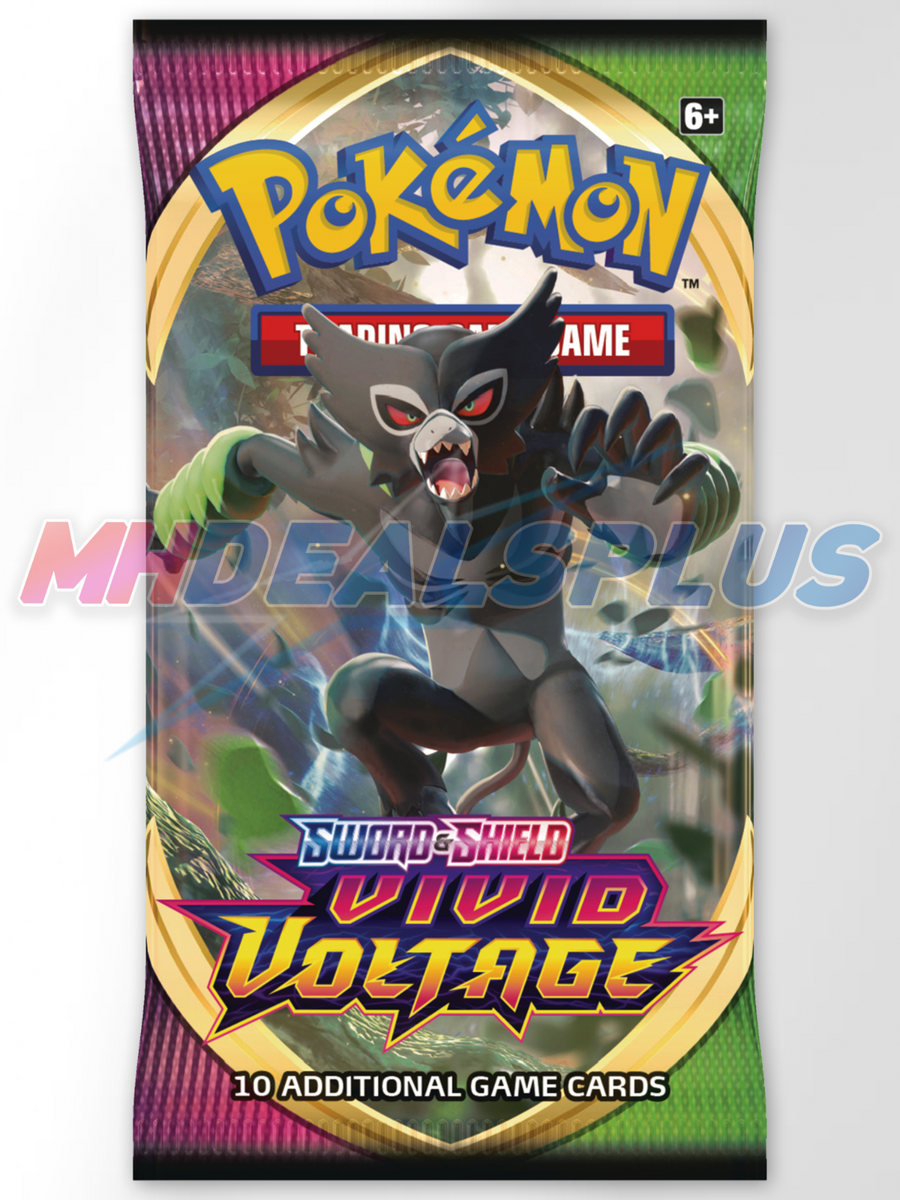 Pokemon TCG Sword & Shield Vivid Voltage 3-Pack Blister w/ Sobble - 3 MHDEALSPLUS Pokemon TCG Sword & Shield Vivid Voltage 3-Pack Blister w/ Sobble - 3 MHDEALSPLUS