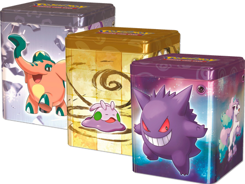 Pokemon 2024 Q1 Stacking Tins Set of 3 - 9 Booster Packs