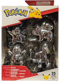 Pokemon 25th Anniversary Edition Silver Action Figure 4-Pack