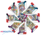 x8 Pokemon Paradox Rift, Obsidian Flames, Paldea Evolved, Scarlet & Violet Checklane Blisters