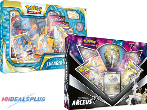 CYBER MONDAY SALE | Pokemon Arceus V Figure Collection + Lucario VSTAR Premium Collection Bundle