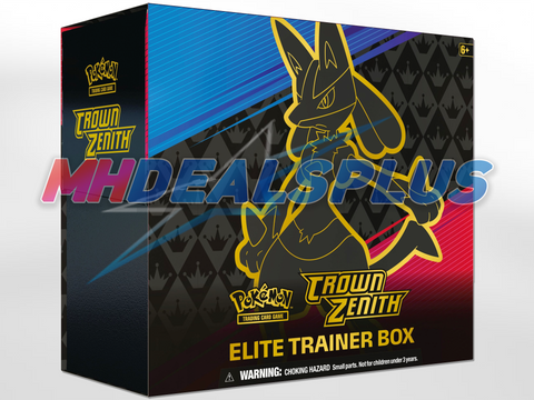 Pokemon Crown Zenith Elite Trainer Box - 10 Booster Packs