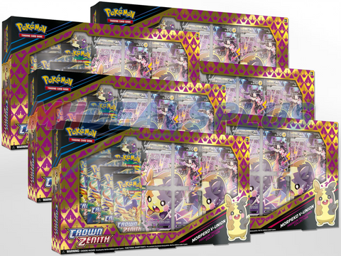 Pokemon Crown Zenith Premium Treasures Collection Morpeko V-UNION Sealed Case- 42 Booster Packs