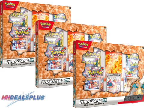 CYBER MONDAY SALE | x3 Pokemon Charizard EX Premium Collection Bundle