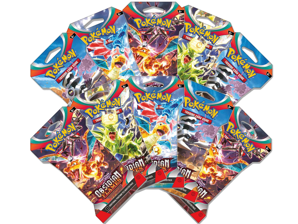x10 Pokemon Obsidian Flames Sleeved Booster Packs MHDEALSPLUS x10 Pokemon Obsidian Flames Sleeved Booster Packs MHDEALSPLUS