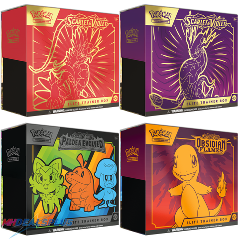 Pokemon Scarlet & Violet Elite Trainer Box Bundle Set of 4