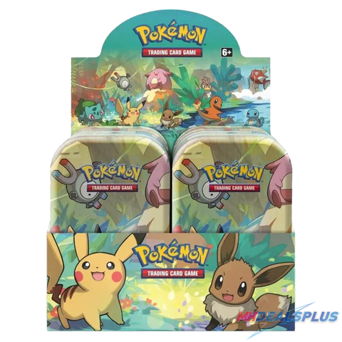 Pokemon Kanto Friends Mini Tin Display (H24) Astral Radiance + Silver Tempest (Loose Tins)