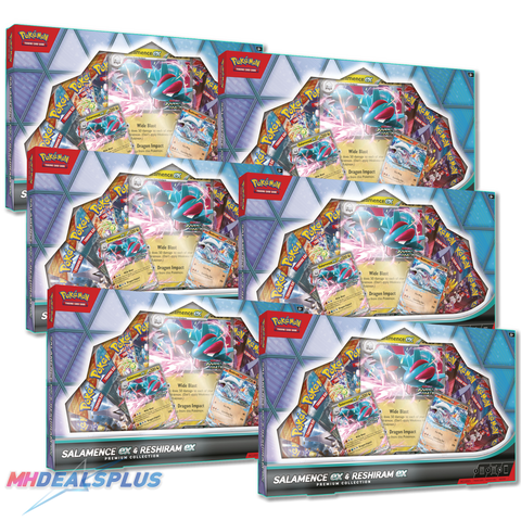 (Pre-Order) Pokemon Salamence ex & Reshiram ex Premium Collection Sealed Case