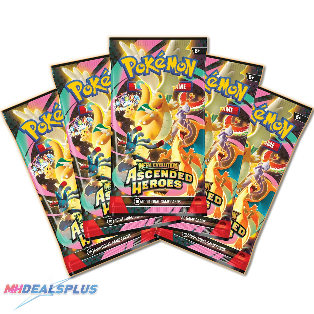 Pokemon Ascended Heroes Booster Pack Set of 5 – MHDEALSPLUS