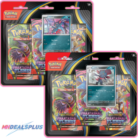 (Pre-Order) Pokemon Phantasmal Flames 3-Pack Blister Set of 2