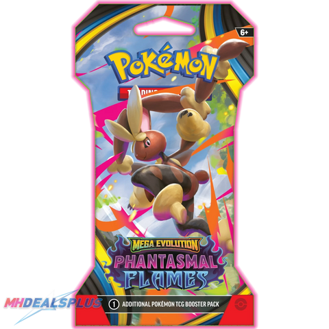 Pokemon Phantasmal Flames Sleeved Booster Pack MHDEALSPLUS Pokemon Phantasmal Flames Sleeved Booster Pack MHDEALSPLUS