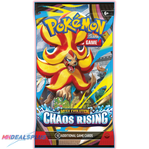 Pokemon Chaos Rising 3-Pack Blister Pack MHDEALSPLUS Pokemon Chaos Rising 3-Pack Blister Pack MHDEALSPLUS
