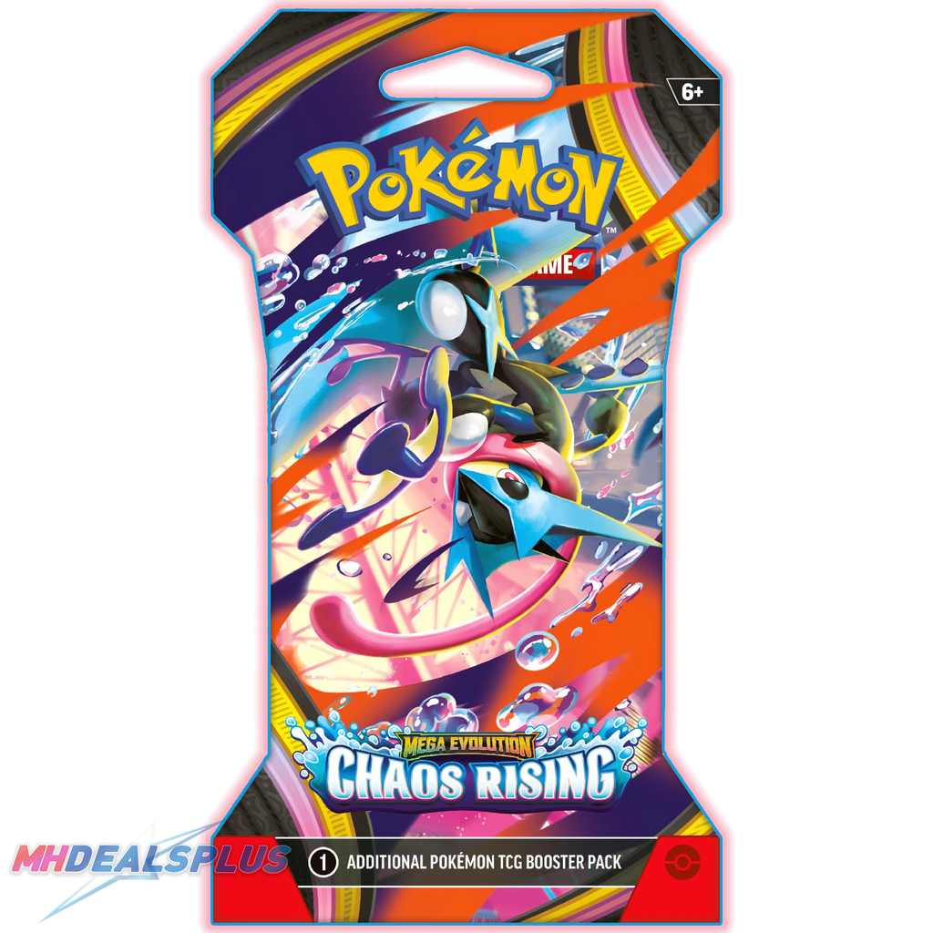 Pre-Order) Pokemon Chaos Rising Sleeved Booster Pack MHDEALSPLUS Pre-Order) Pokemon Chaos Rising Sleeved Booster Pack MHDEALSPLUS