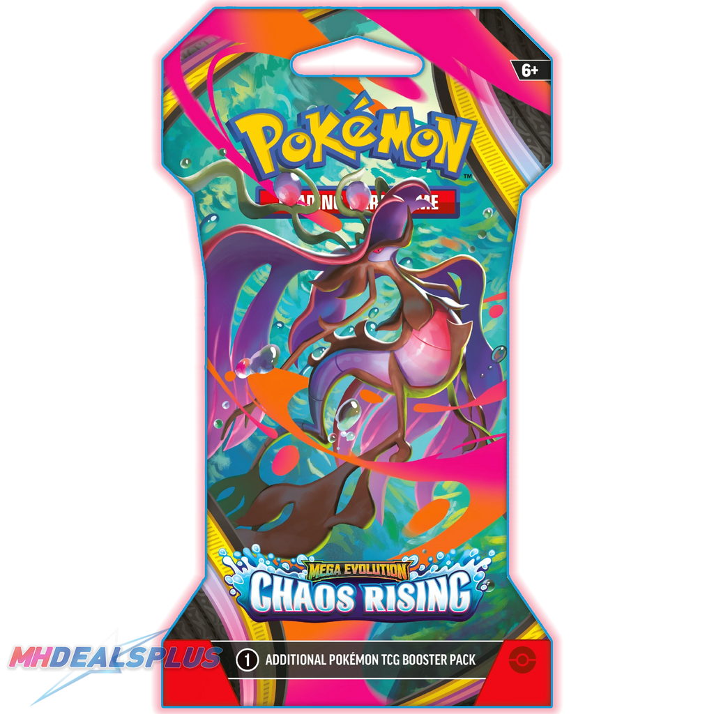 sleeved pokemon cards Pokemon Chaos Rising Sleeved Booster Pack – MHDEALSPLUS