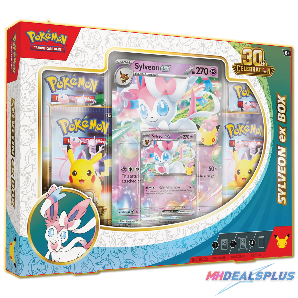 Pre-Order) Pokemon 30th Celebration ex Box Set of 2 (Greninja ex/Sylv – MHDEALSPLUS