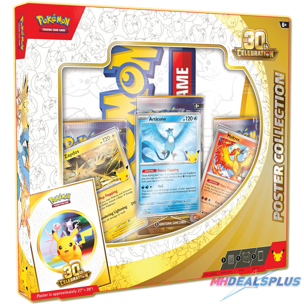 pokemon 30 card pack Pokemon 30th Celebration Ultra Premium Collection Day UPC Card-Binder.com