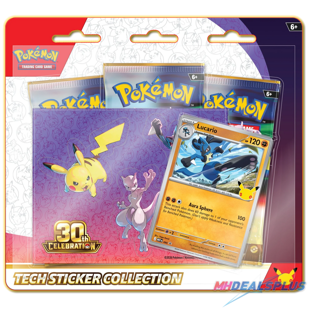 (Pre-Order) Pokemon 30th Celebration Tech Sticker Collection Set of 2 ...
