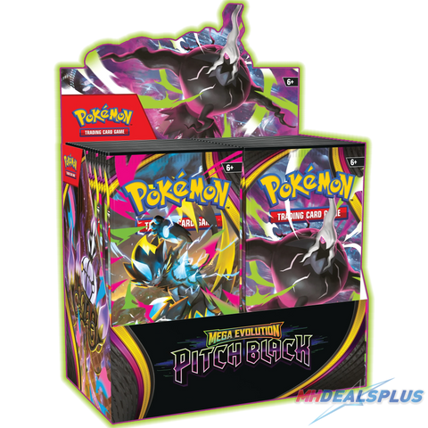Pre-Order) Pokemon Pitch Black Booster Box Sealed Case MHDEALSPLUS Pre-Order) Pokemon Pitch Black Booster Box Sealed Case MHDEALSPLUS