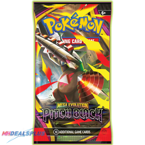Pre-Order) Pokemon Pitch Black Booster Box Sealed Case MHDEALSPLUS Pre-Order) Pokemon Pitch Black Booster Box Sealed Case MHDEALSPLUS