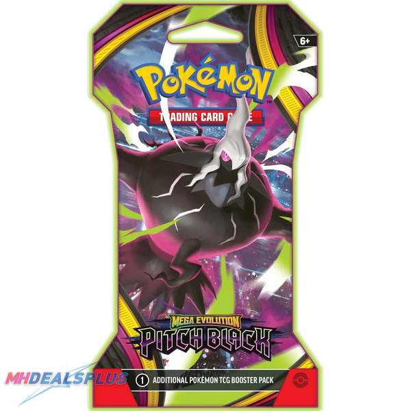 black triangle pokemon booster pack Pre-Order) Pokemon Pitch Black Sleeved Booster Pack – MHDEALSPLUS