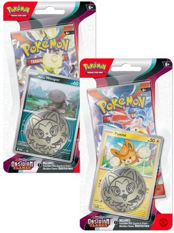 Pokemon Obsidian Flames Checklane Blister Pack Set of 2