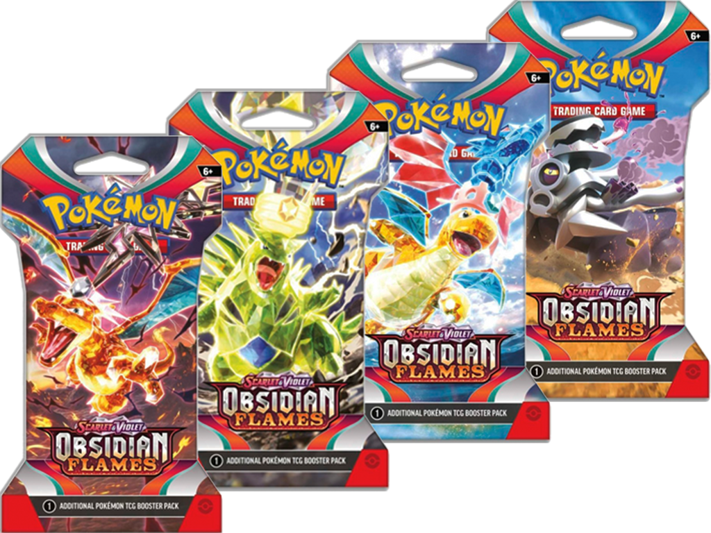 Pokemon Obsidian Flames Sleeved Booster Pack Sealed Display (24ct) MHDEALSPLUS Pokemon Obsidian Flames Sleeved Booster Pack Sealed Display (24ct) MHDEALSPLUS