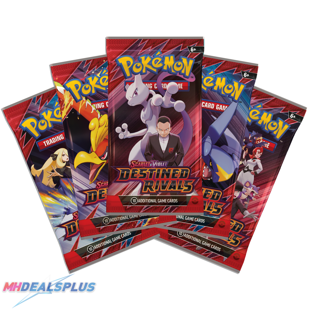 Pokemon Destined Rivals Booster Pack Set of 5 MHDEALSPLUS Pokemon Destined Rivals Booster Pack Set of 5 MHDEALSPLUS