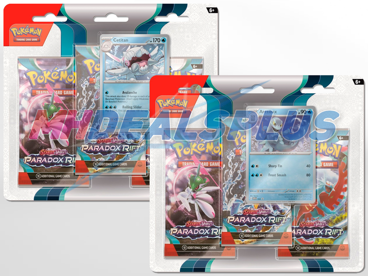 Pokemon Paradox Rift 3-Pack Blister Set of 2 - 6 Booster Packs ...