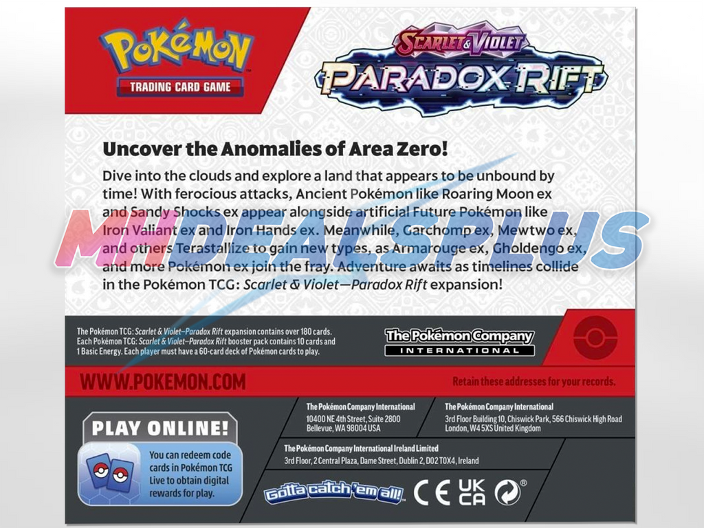 Pokemon Paradox Rift Booster Box MHDEALSPLUS Pokemon Paradox Rift Booster Box MHDEALSPLUS