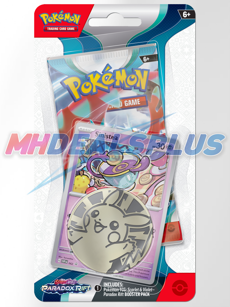 Pokemon Paradox Rift Checklane Blister Pack Sealed Case