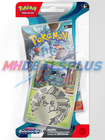 Pokemon Paradox Rift Checklane Blister Pack Sealed Case