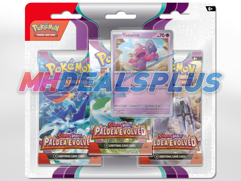 Pokemon Paldea Evolved 3-Pack Blister Sealed Case - 72 Booster Packs MHDEALSPLUS Pokemon Paldea Evolved 3-Pack Blister Sealed Case - 72 Booster Packs MHDEALSPLUS
