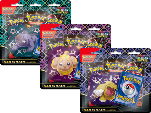 Pokemon Paldean Fates Tech Sticker Collection Set of 3