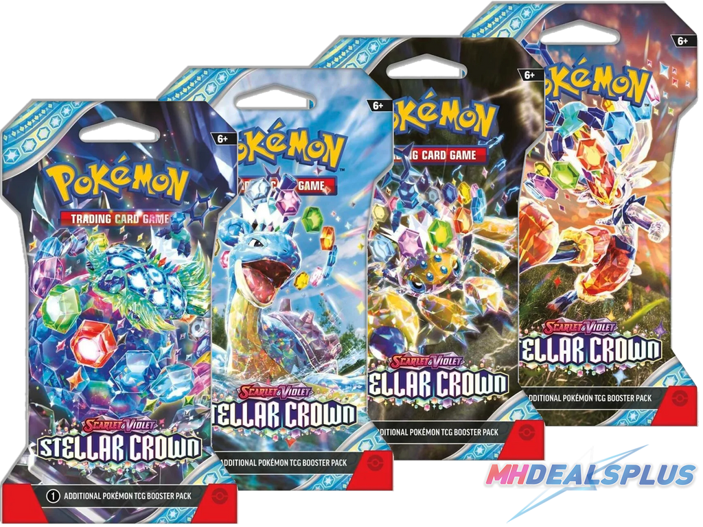Pokemon Stellar Crown Sleeved Booster Pack MHDEALSPLUS Pokemon Stellar Crown Sleeved Booster Pack MHDEALSPLUS
