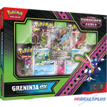 Pokemon Scarlet & Violet Shrouded Fable Greninja ex + Kingdra ex Special Illustration Collection - 10 Booster Packs