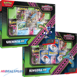 Pokemon Scarlet & Violet Shrouded Fable Greninja ex + Kingdra ex Special Illustration Collection - 10 Booster Packs