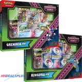 Pokemon Scarlet & Violet Shrouded Fable Greninja ex + Kingdra ex Special Illustration Collection - 10 Booster Packs