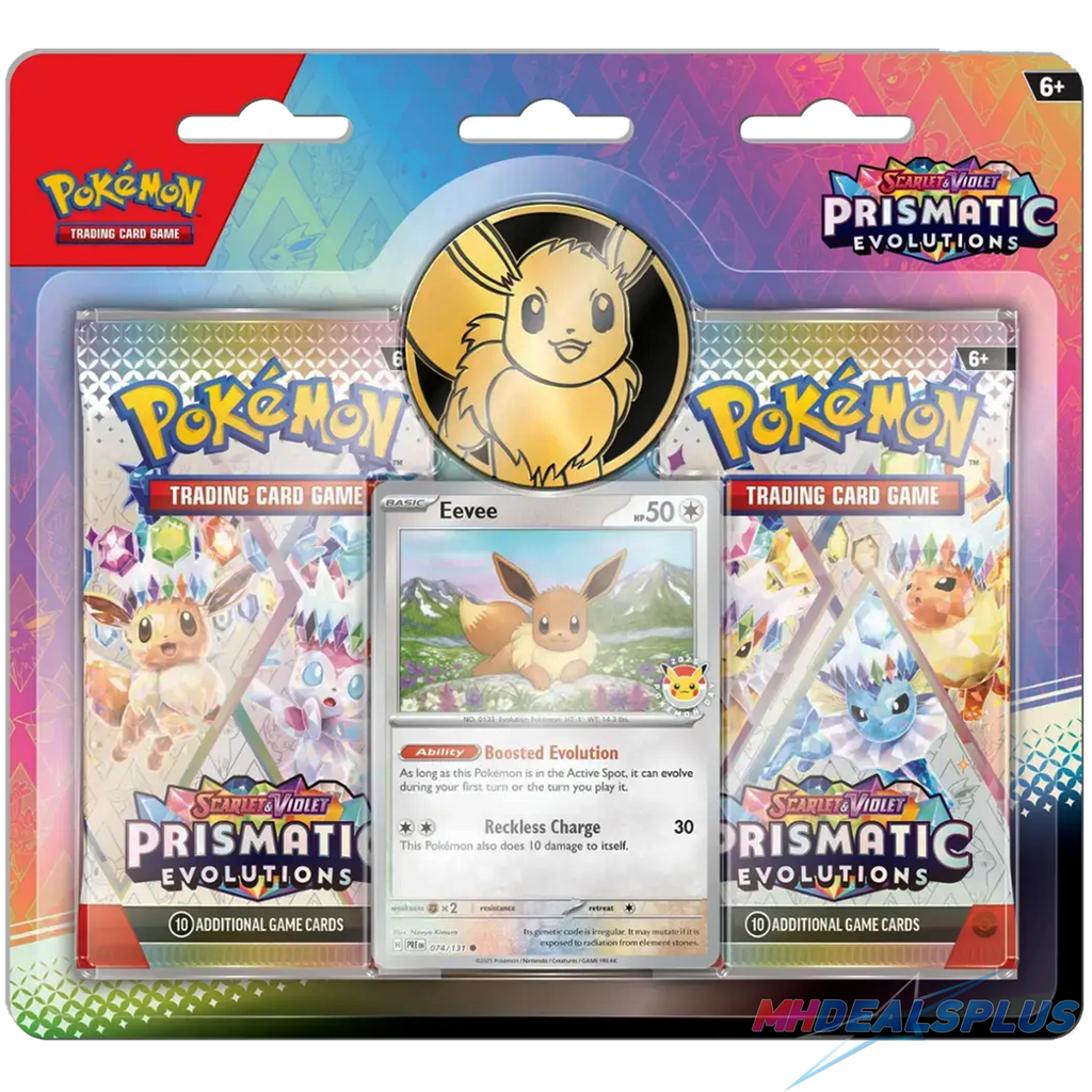 pokemon prismatic evolution booster box nearby Pokemon Prismatic Evolutions 2-Pack Blister – MHDEALSPLUS