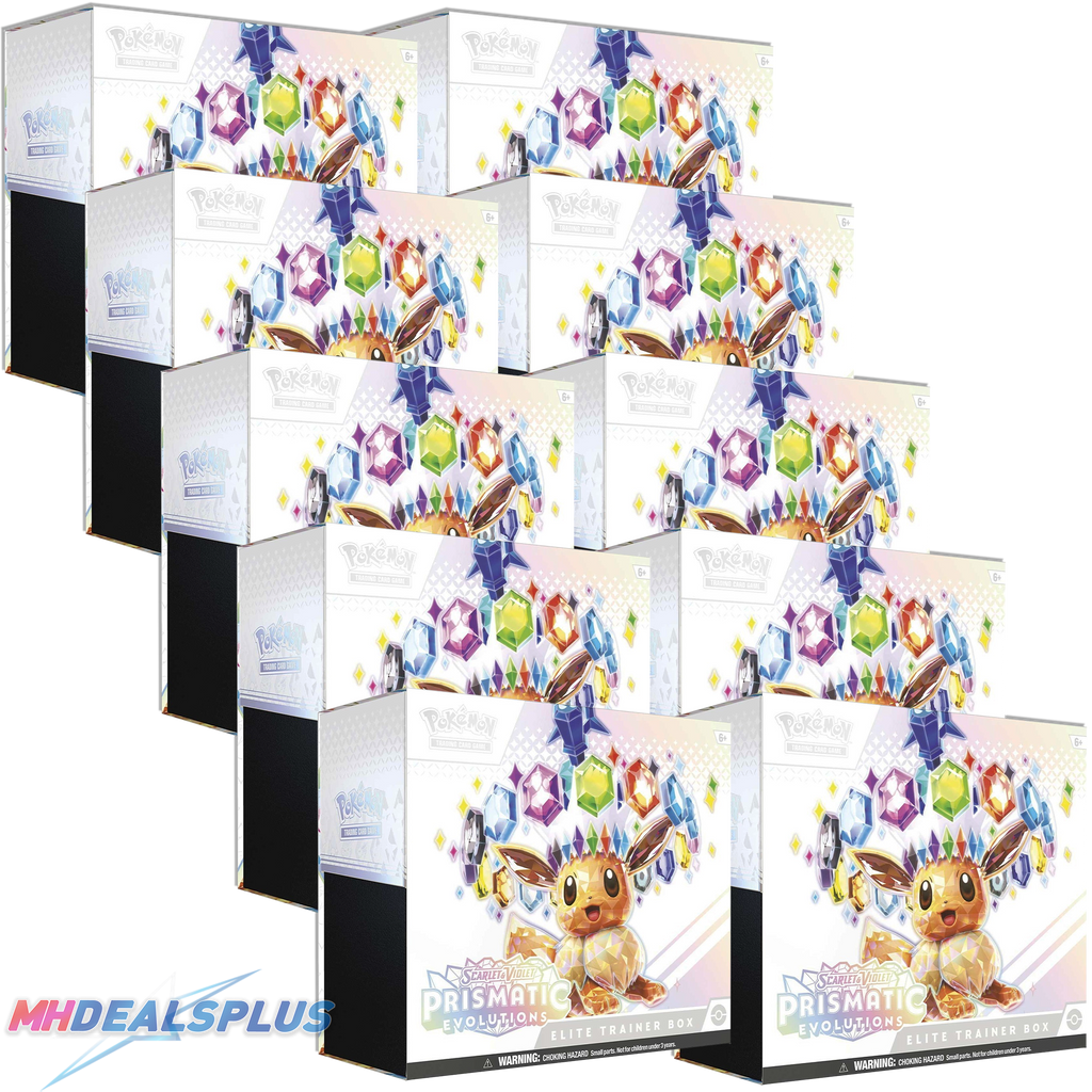 Pokemon Prismatic Evolutions Elite Trainer Box Sealed Case MHDEALSPLUS Pokemon Prismatic Evolutions Elite Trainer Box Sealed Case MHDEALSPLUS