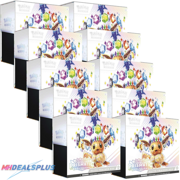 Pokemon Prismatic Evolutions Elite Trainer Box Sealed Case MHDEALSPLUS Pokemon Prismatic Evolutions Elite Trainer Box Sealed Case MHDEALSPLUS