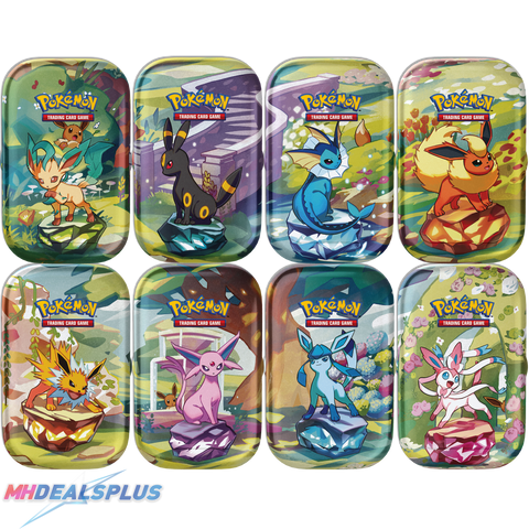 (Pre-Order) Pokemon Prismatic Evolutions Mini Tin Set of 8